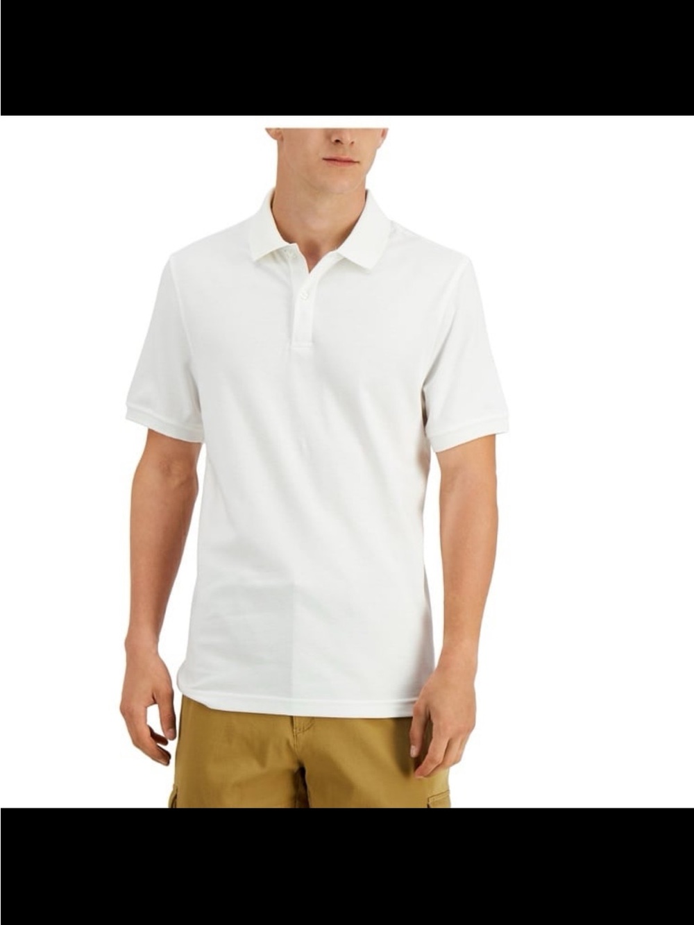 Club Room White Short-Sleeve Polo Shirt
